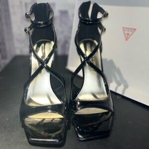 GUESS Sella Heels in Black